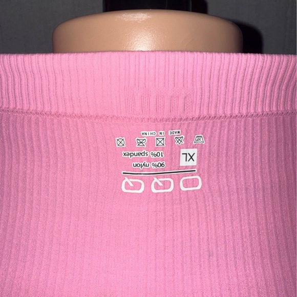 Women’s OQQ shaped ribbed mini square neck dress size XL - Picture 4 of 4